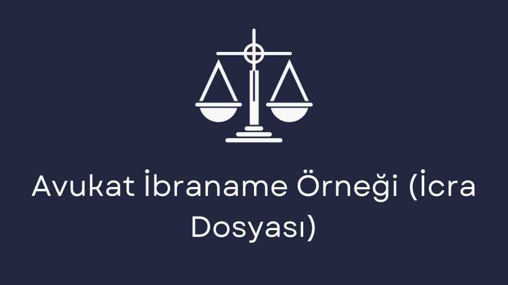 Avukat İbraname Örneği